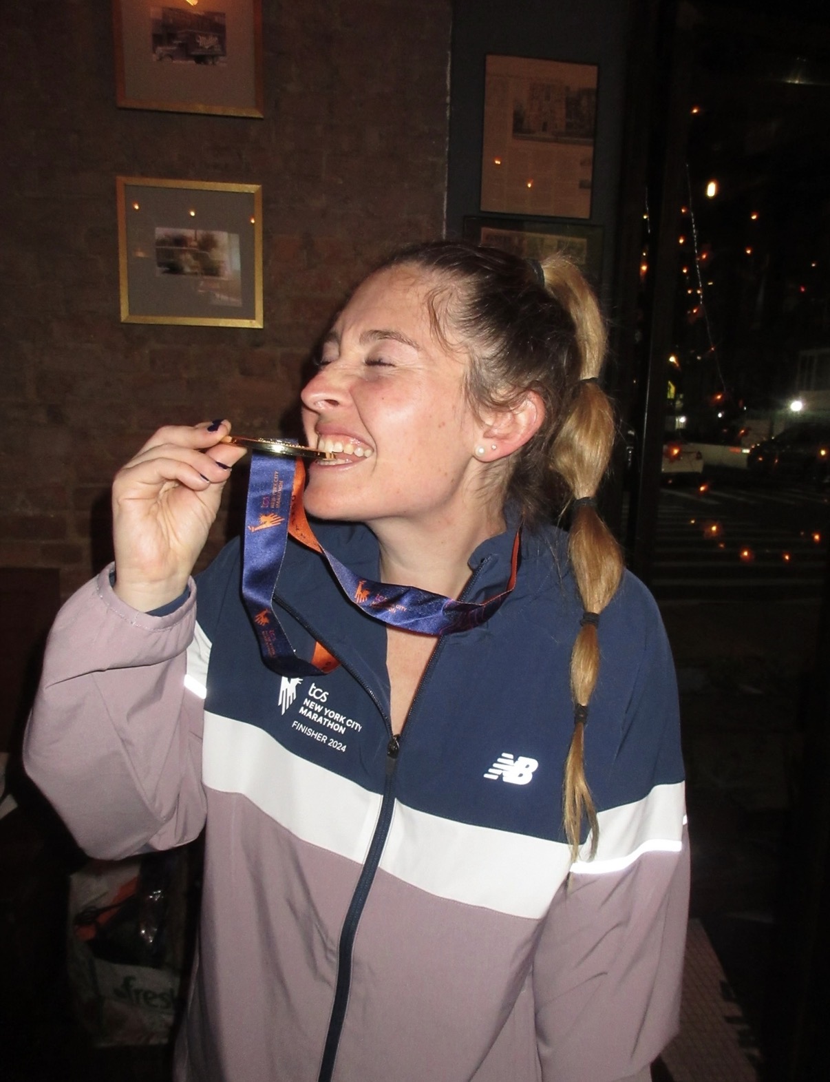 Liz Hayes NYC Marathon finisher 2024