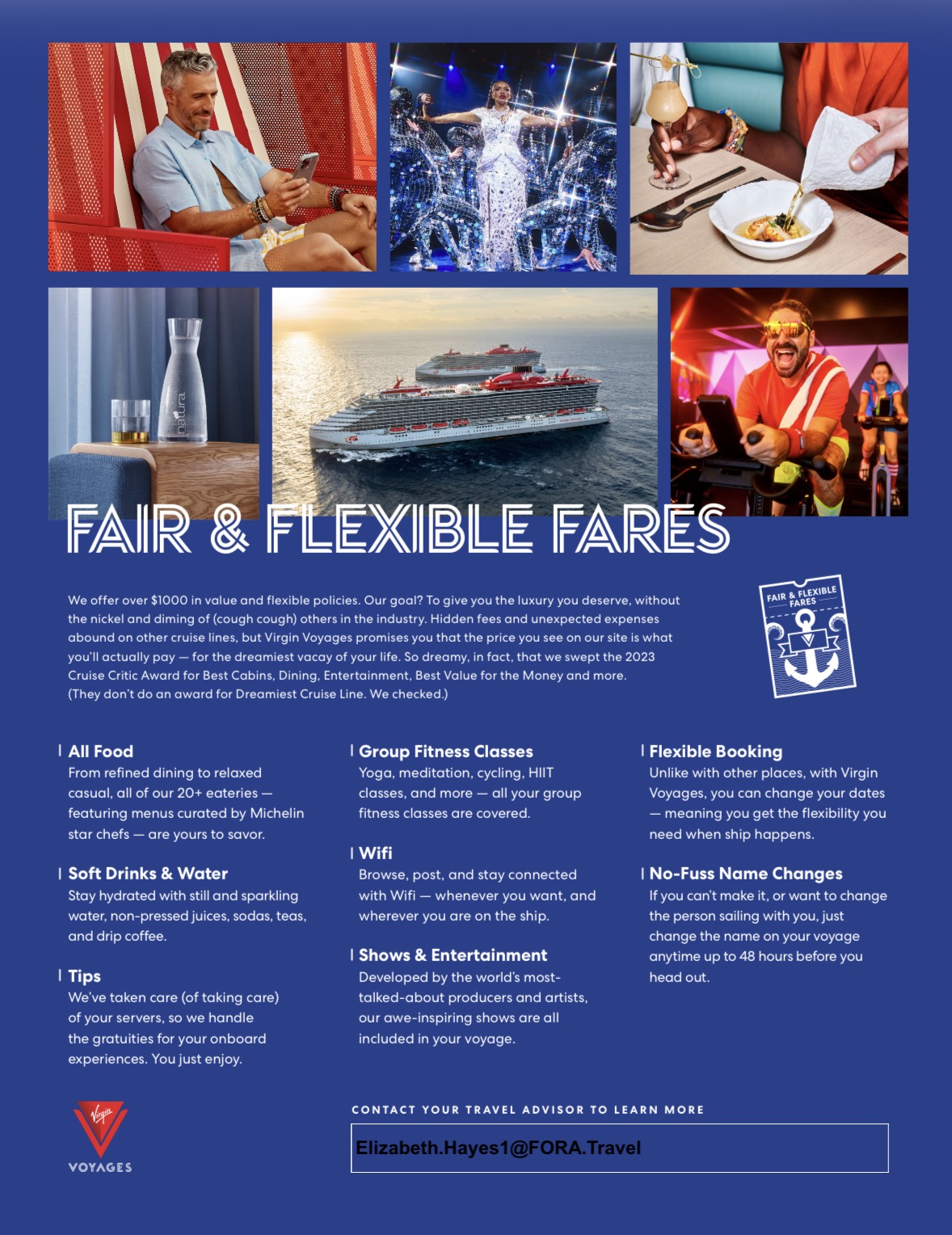 Virgin Voyages Fair & Flexible Fares
